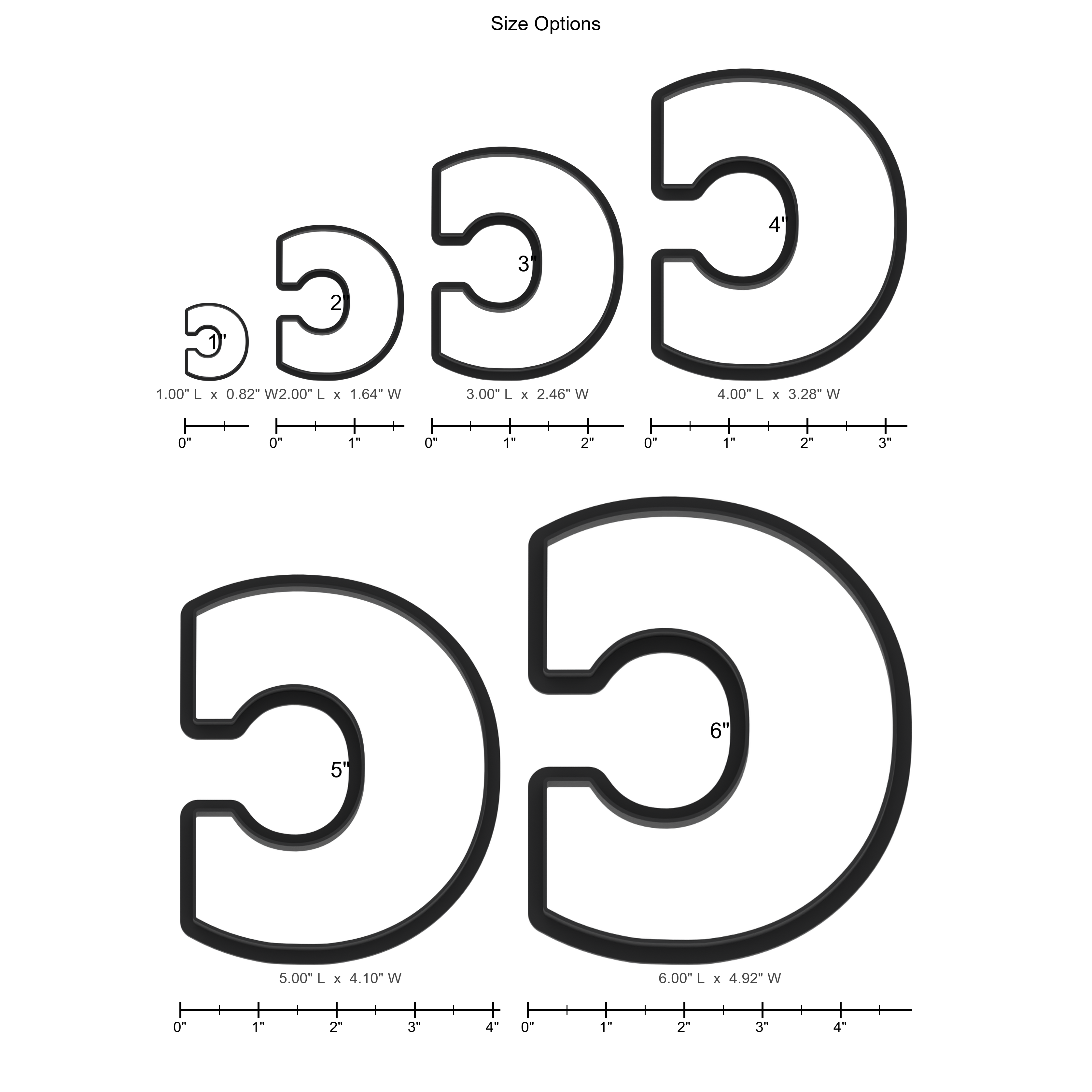 C Capital Block Letter Cookie Cutter with Easy Push Design — photo 5