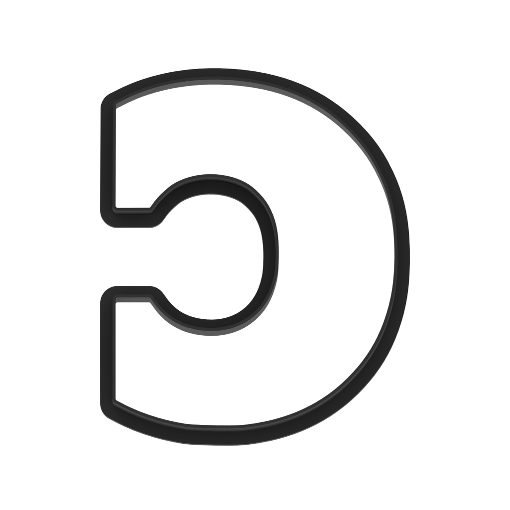 C Capital Block Letter Cookie Cutter with Easy Push Design — photo 6