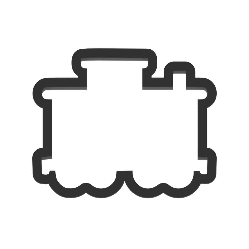 Caboose Cookie Cutter with Easy Push Design — photo 3