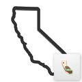 California State Cookie Cutter with Easy Push Design — main photo