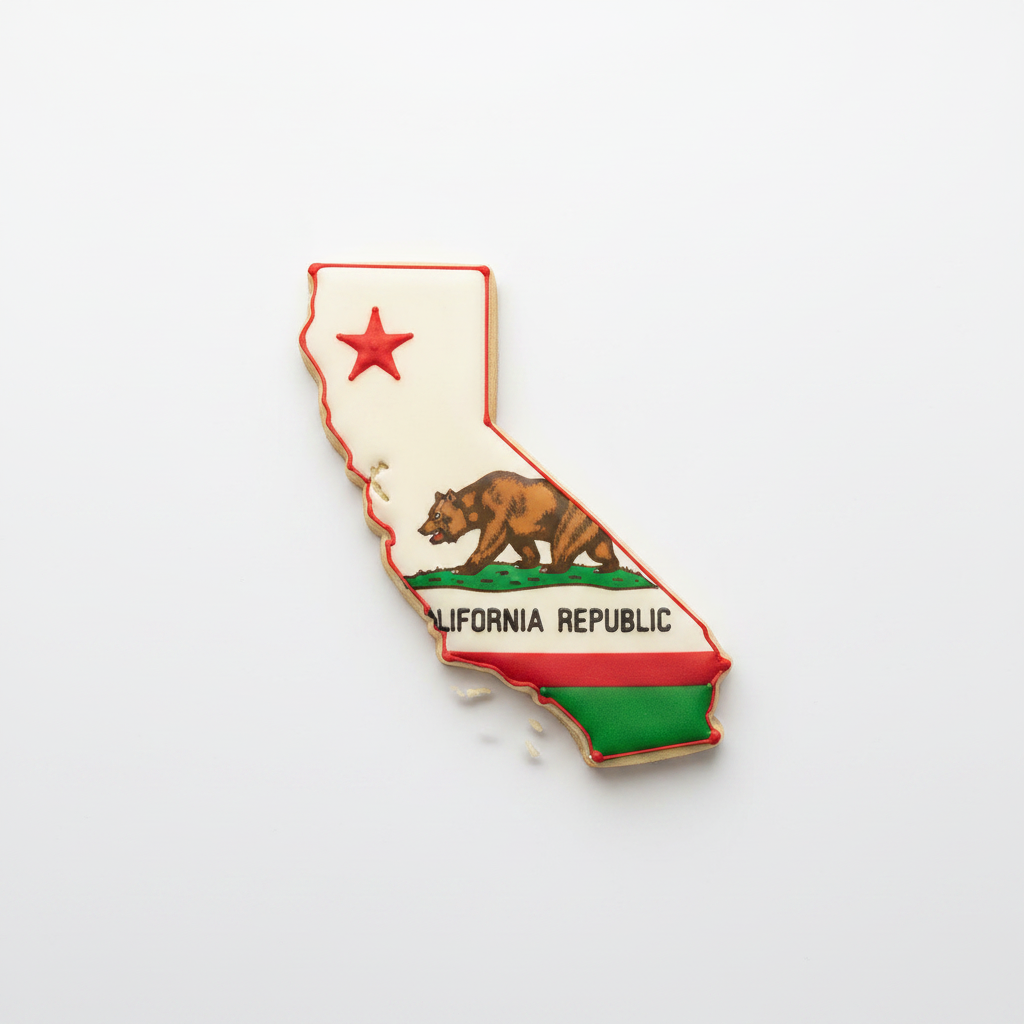 California State Cookie Cutter with Easy Push Design — photo 2