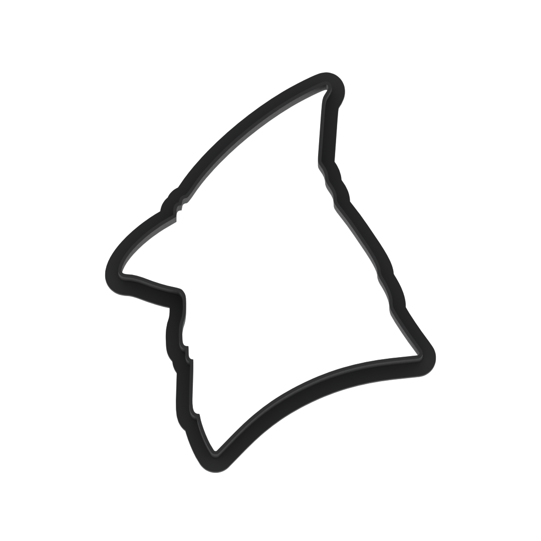 Cardinal Head Cookie Cutter with Easy Push Design — photo 5
