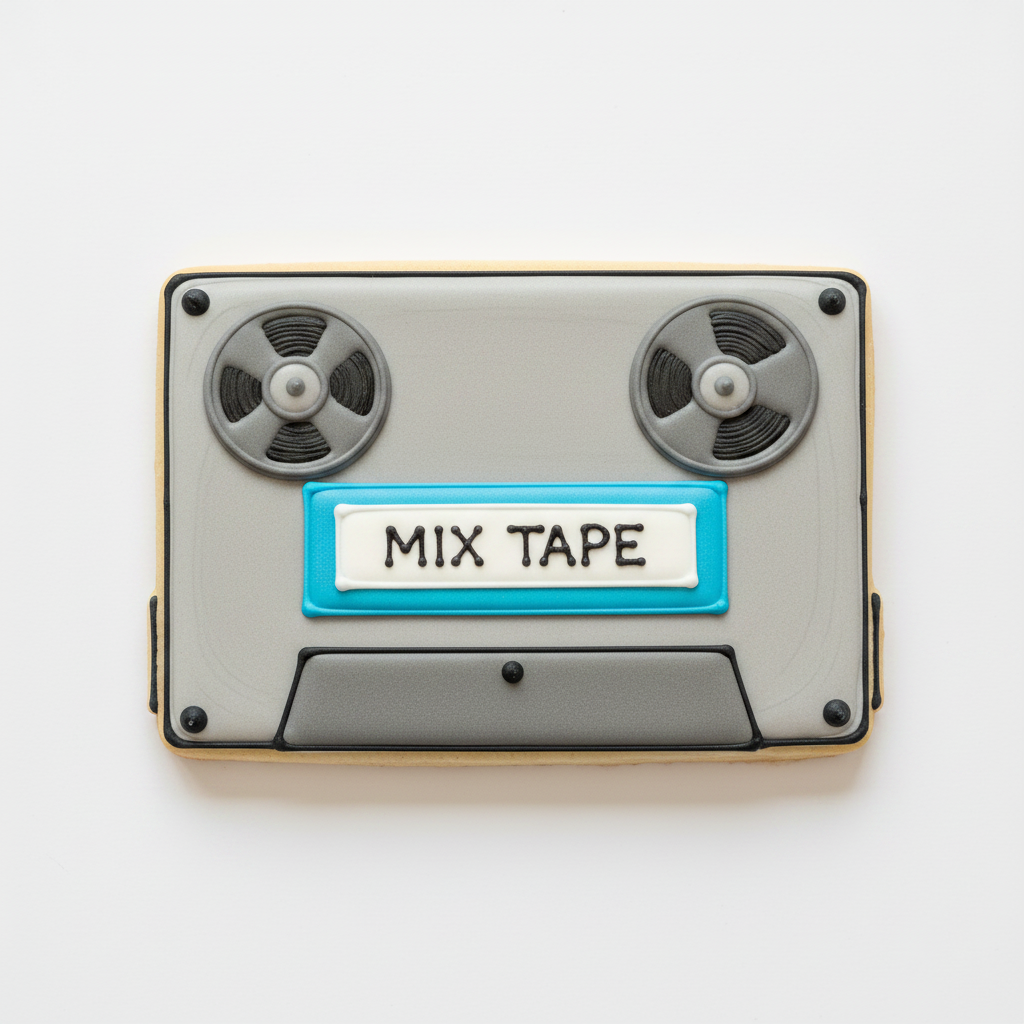 Cassette Tape Cookie Cutter with Easy Push Design — photo 2