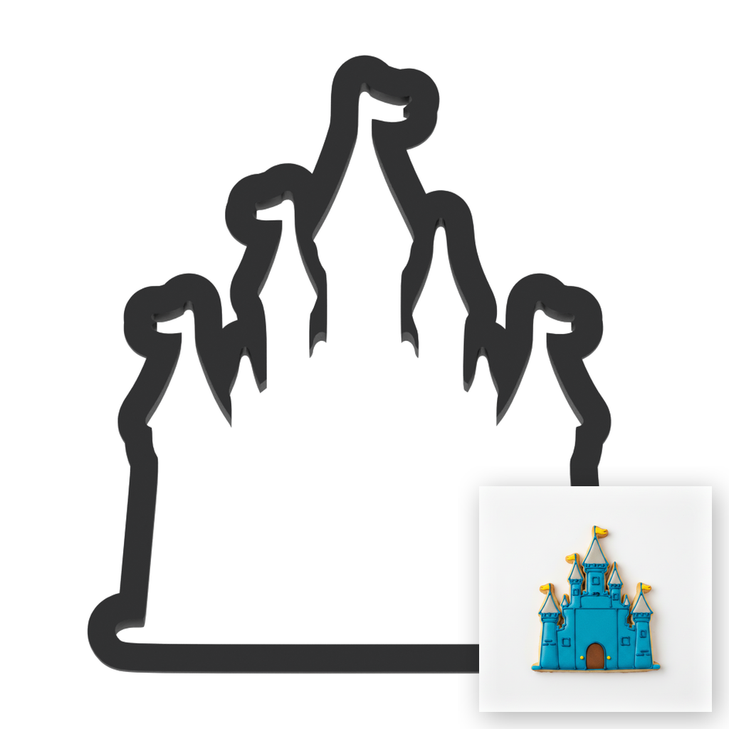 Castle Cookie Cutter with Easy Push Design — main photo
