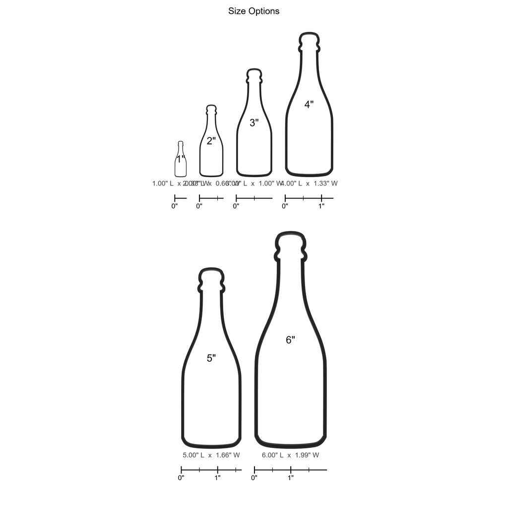 Champagne Bottle Cookie Cutter with Easy Push Design — photo 5