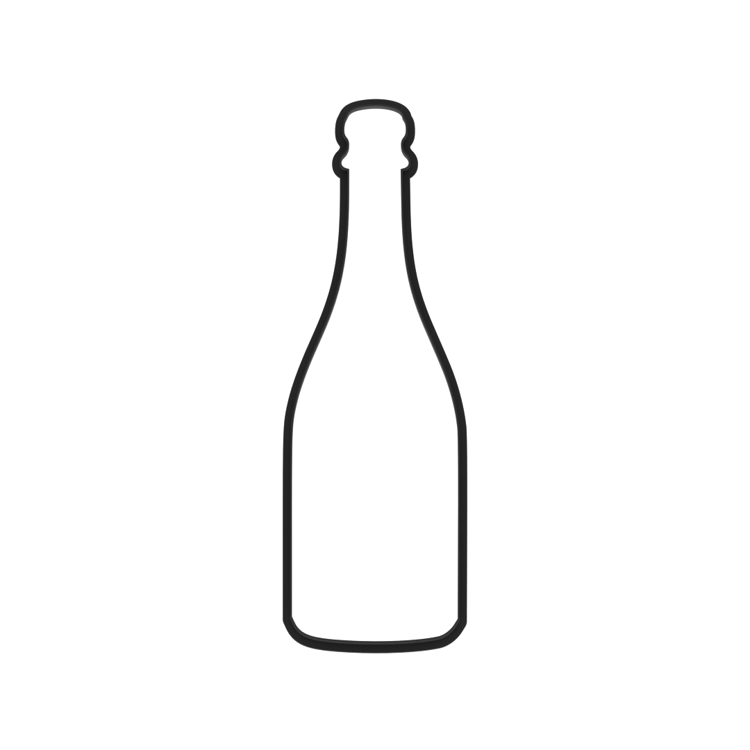 Champagne Bottle Cookie Cutter with Easy Push Design — photo 6