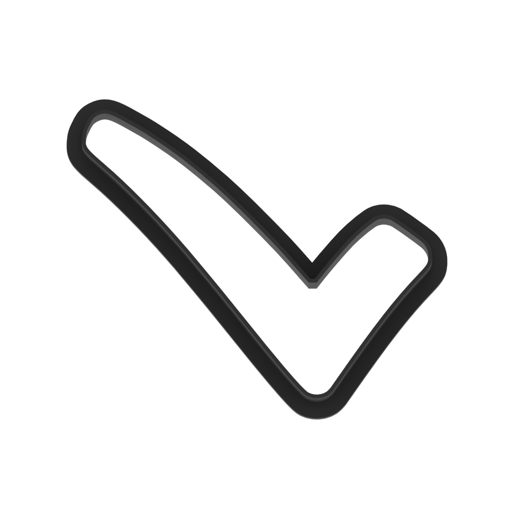 Checkmark Cookie Cutter with Easy Push Design — photo 5