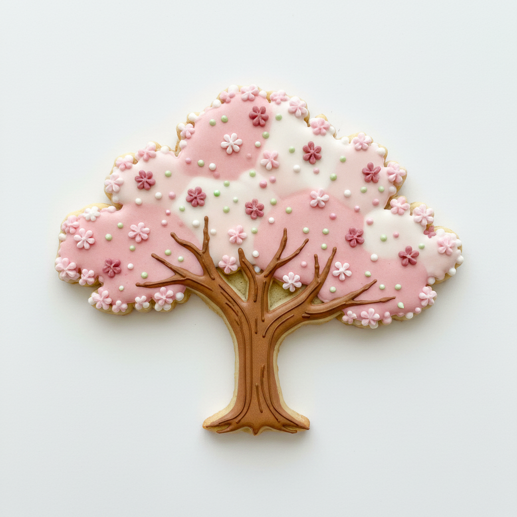 Cherry Blossom Tree Cookie Cutter with Easy Push Design — photo 2