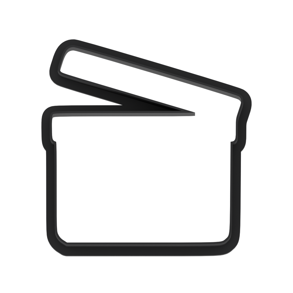 Clapperboard Cookie Cutter with Easy Push Design — photo 6
