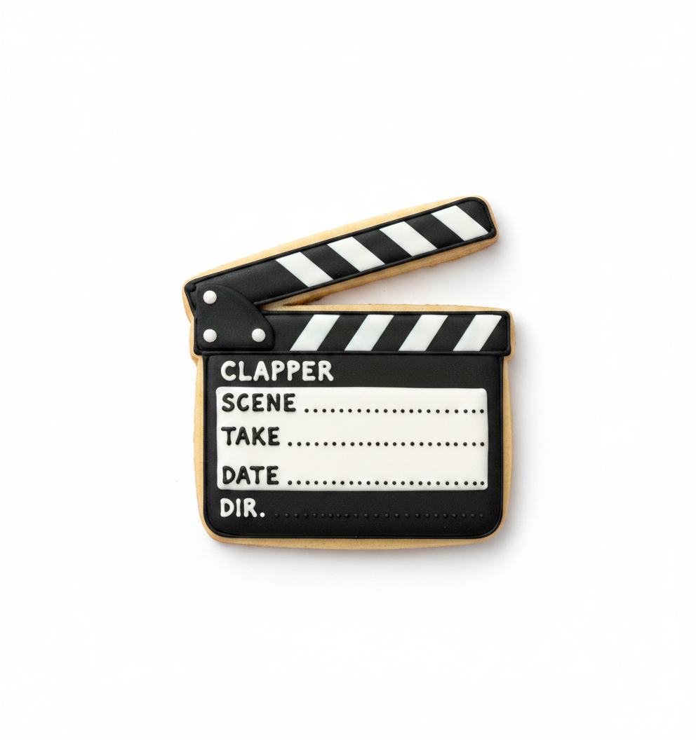 Clapperboard Cookie Cutter with Easy Push Design — photo 2