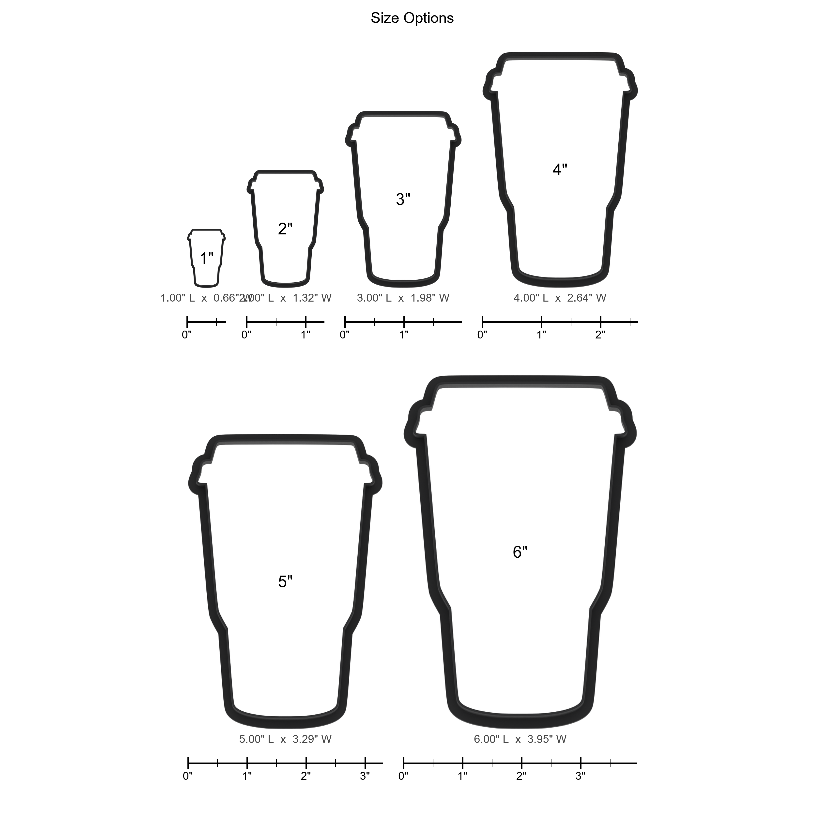 Coffee Cup Tumbler Or Travel Mug Cookie Cutter with Easy Push Design — photo 5