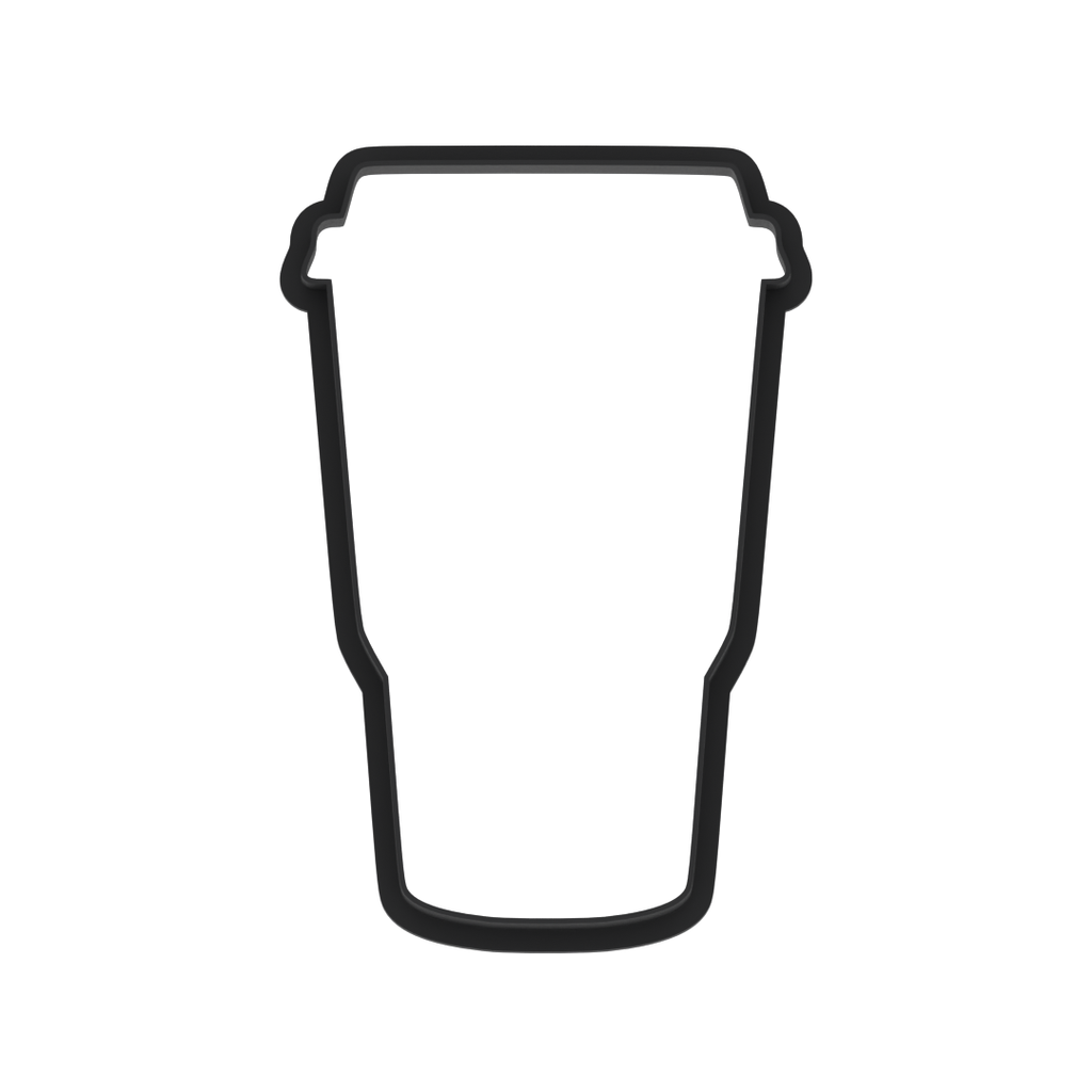Coffee Cup Tumbler Or Travel Mug Cookie Cutter with Easy Push Design — photo 6