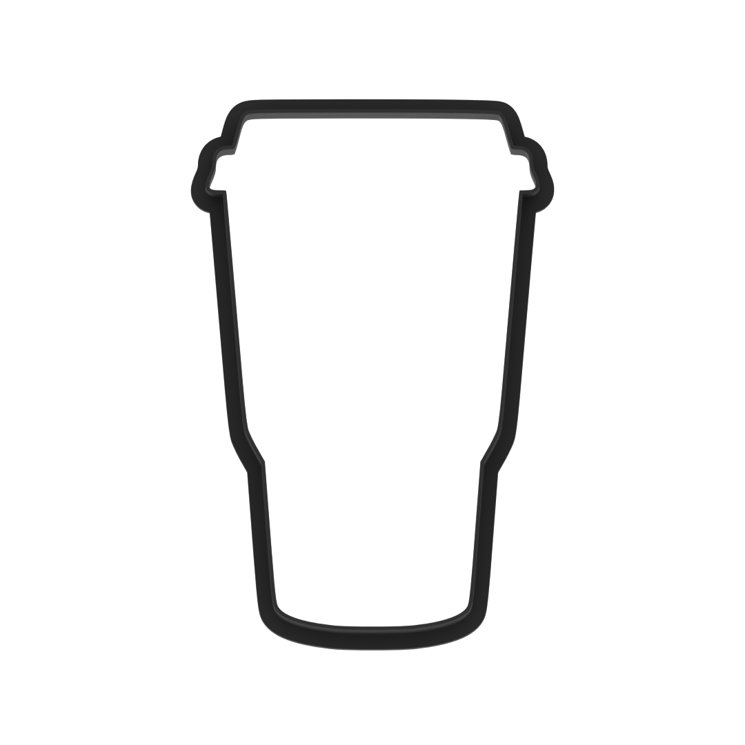 Coffee Cup Tumbler Or Travel Mug Cookie Cutter with Easy Push Design — photo 6