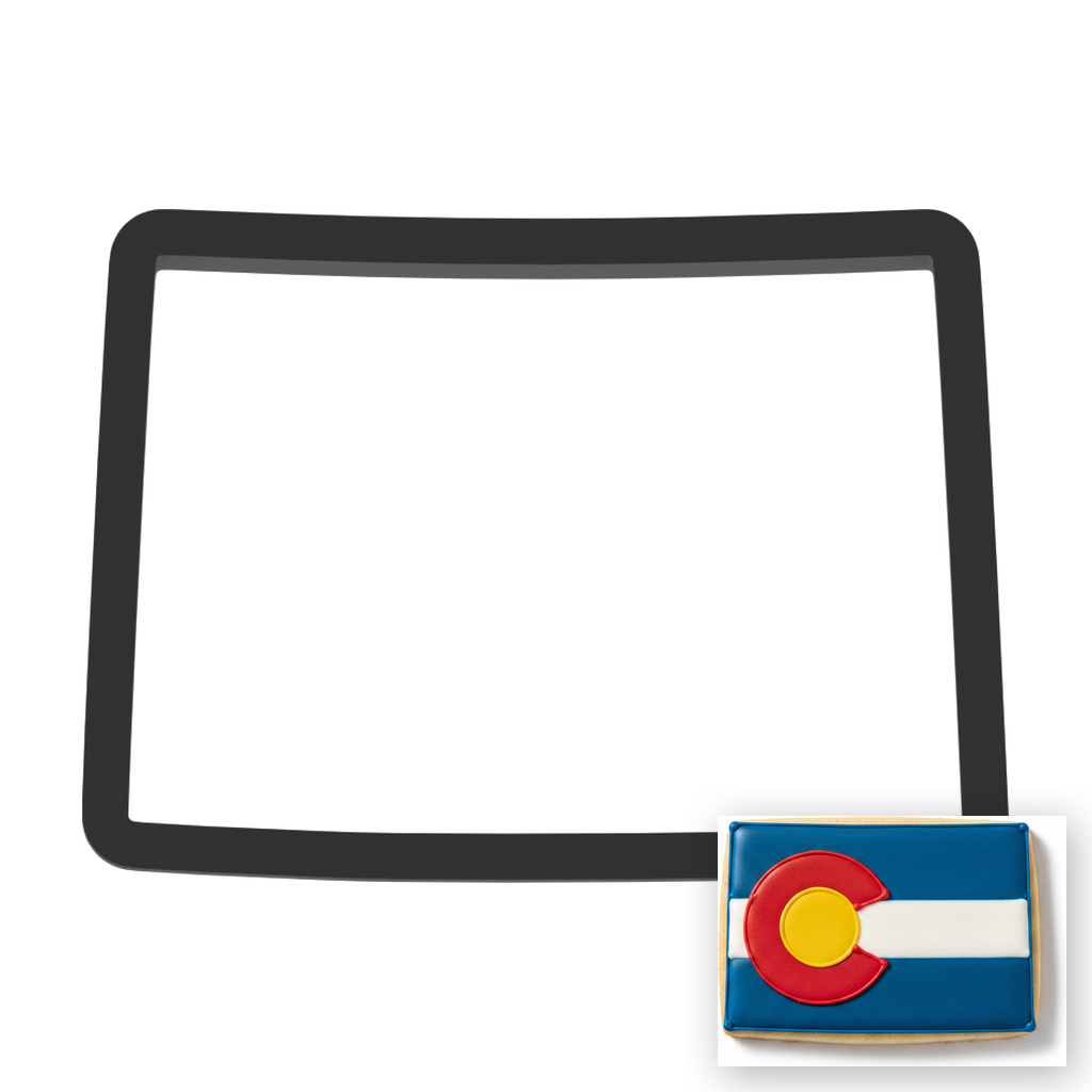 Colorado State Cookie Cutter with Easy Push Design — main photo