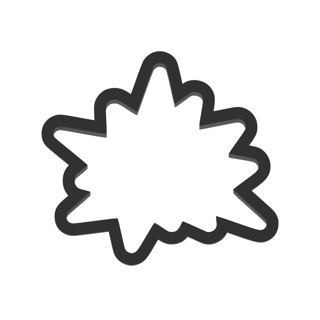 Comic Pow Cookie Cutter with Easy Push Design — photo 3