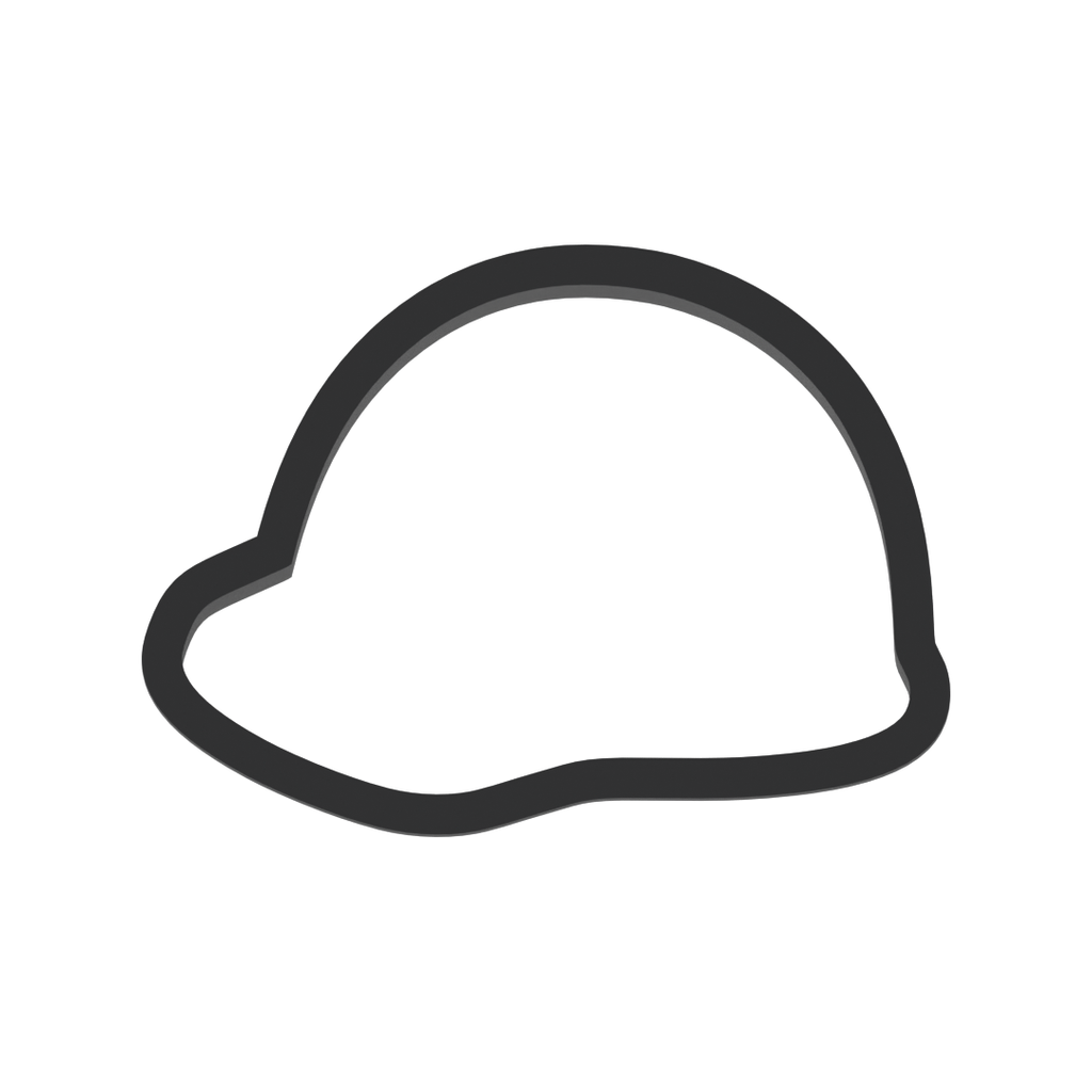 Construction Hat Cookie Cutter with Easy Push Design — photo 3