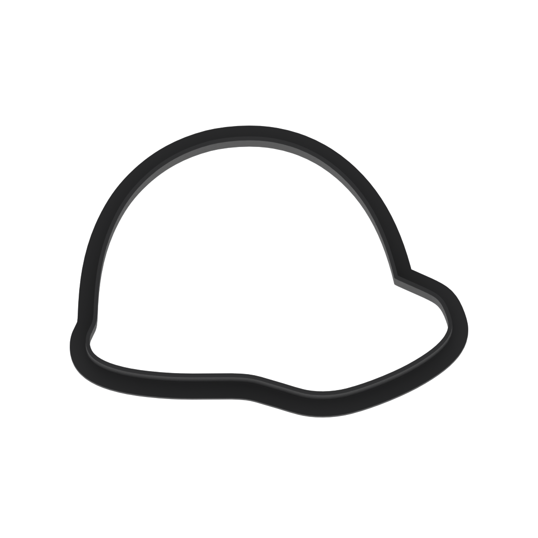 Construction Hat Cookie Cutter with Easy Push Design — photo 5