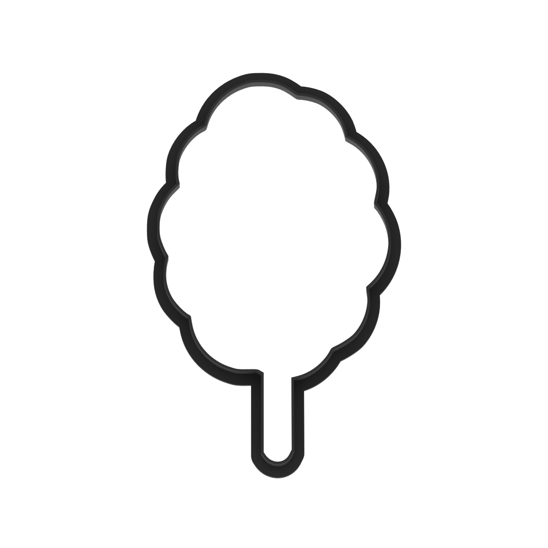 Cotton Candy Cookie Cutter with Easy Push Design — photo 6