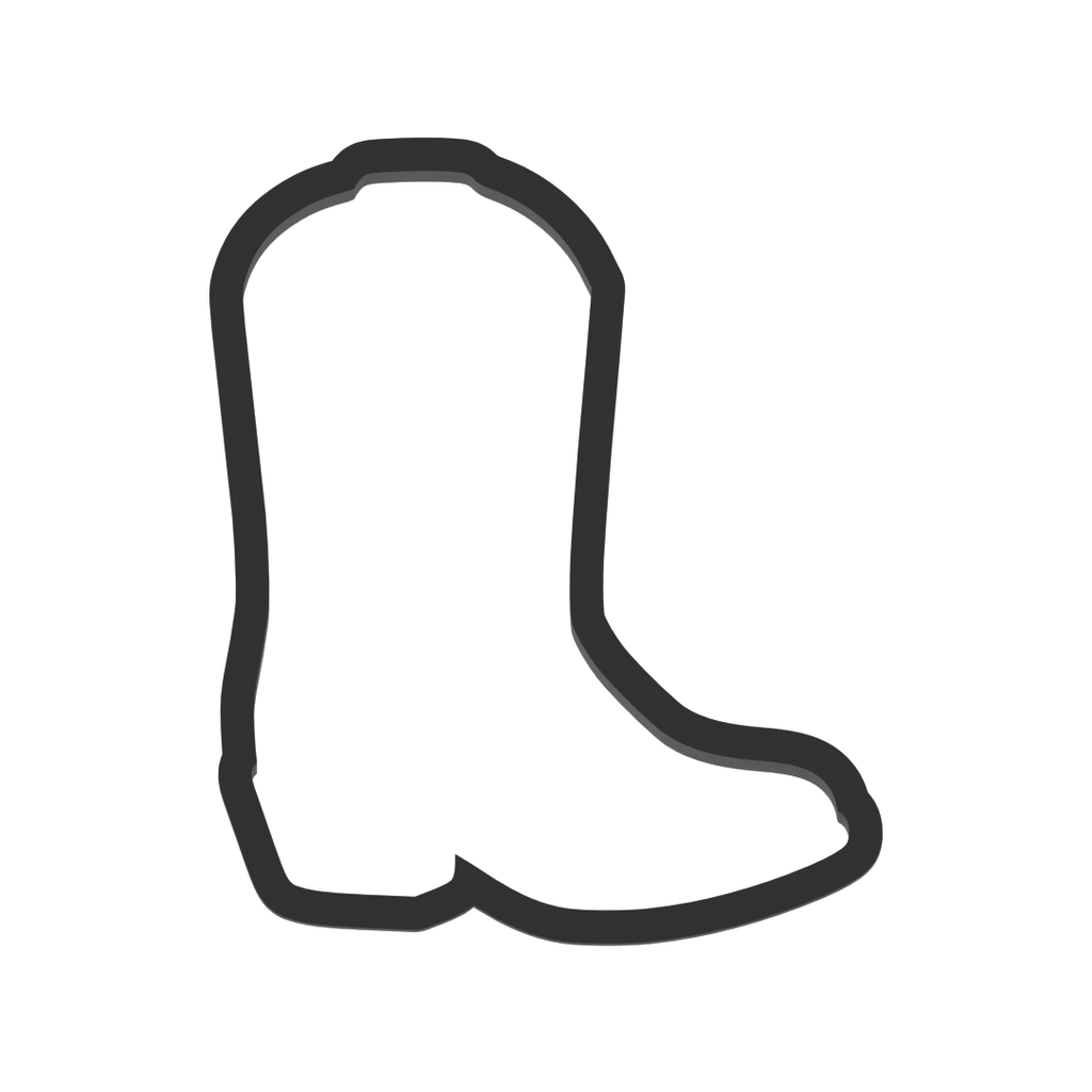 Cowboy Boot Cookie Cutter with Easy Push Design — photo 3