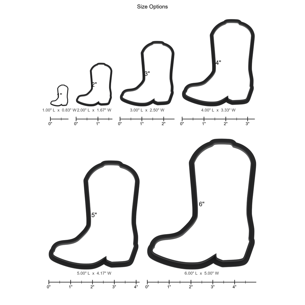 Cowboy Boot Cookie Cutter with Easy Push Design — photo 5