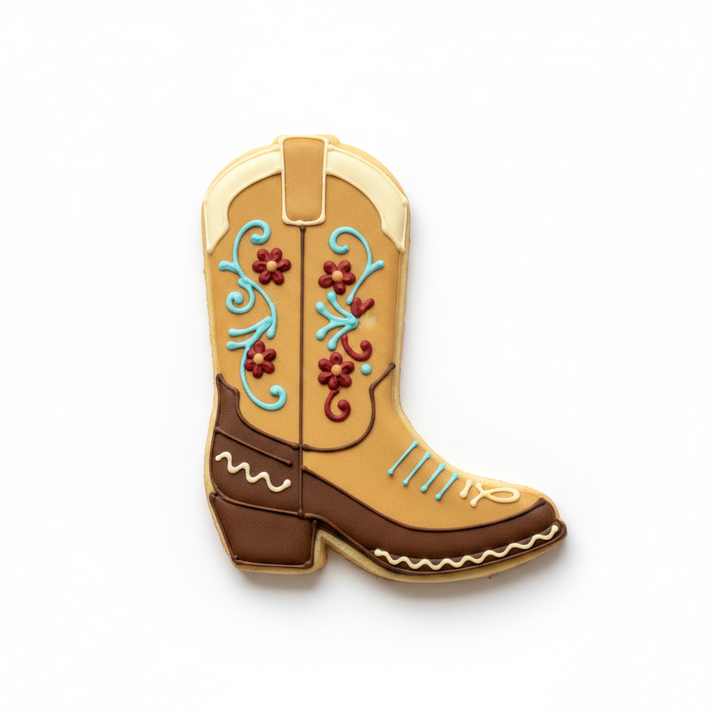 Cowboy Boot Cookie Cutter with Easy Push Design — photo 2