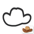 Cowboy Hat Cookie Cutter with Easy Push Design — main photo