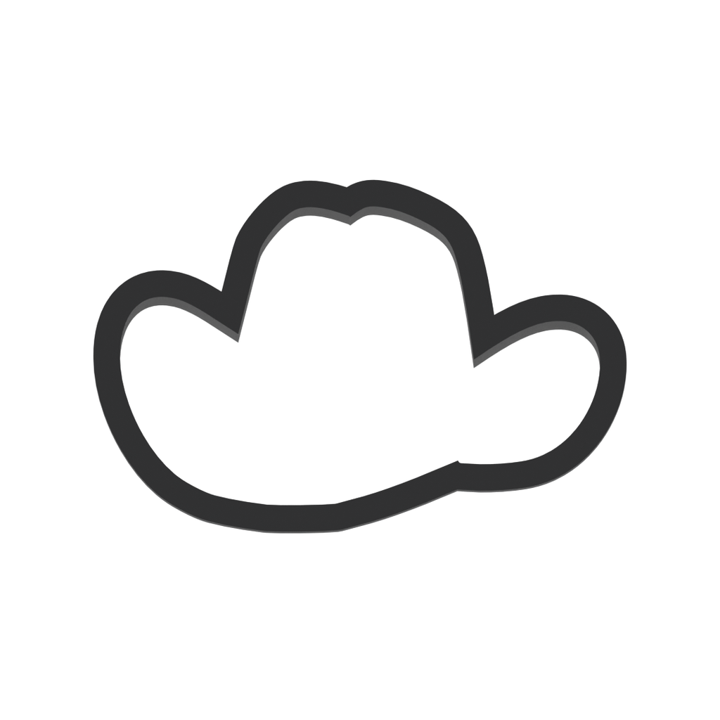 Cowboy Hat Cookie Cutter with Easy Push Design — photo 3