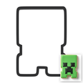 Creeper Cookie Cutter with Easy Push Design — main photo