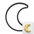 Crescent Moon Cookie Cutter with Easy Push Design — main photo