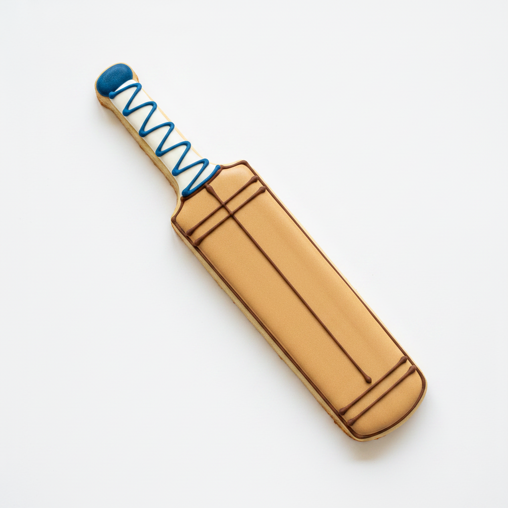Cricket Bat Cookie Cutter with Easy Push Design — photo 2