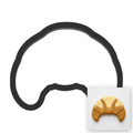 Croissant Cookie Cutter with Easy Push Design — main photo