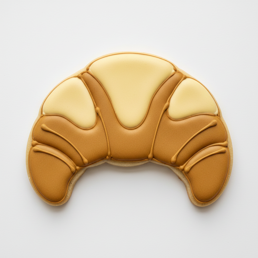 Croissant Cookie Cutter with Easy Push Design — photo 2