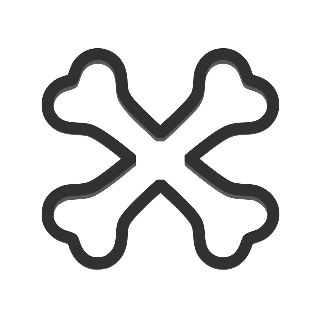 Crossbones Cookie Cutter with Easy Push Design — photo 3