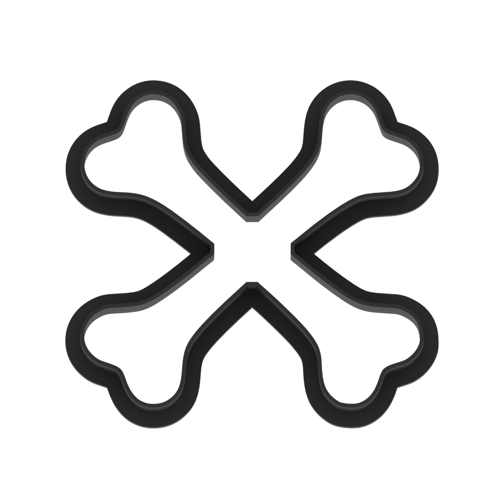 Crossbones Cookie Cutter with Easy Push Design — photo 5