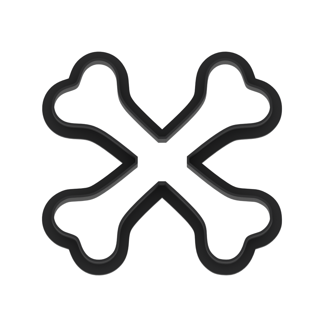 Crossbones Cookie Cutter with Easy Push Design — photo 5