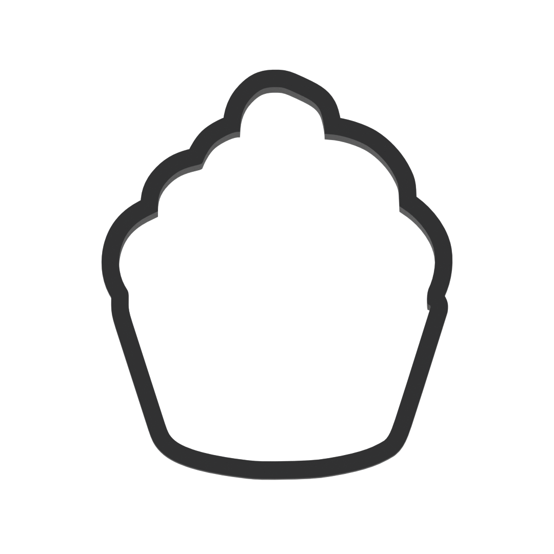 Cupcake Cookie Cutter with Easy Push Design — photo 3
