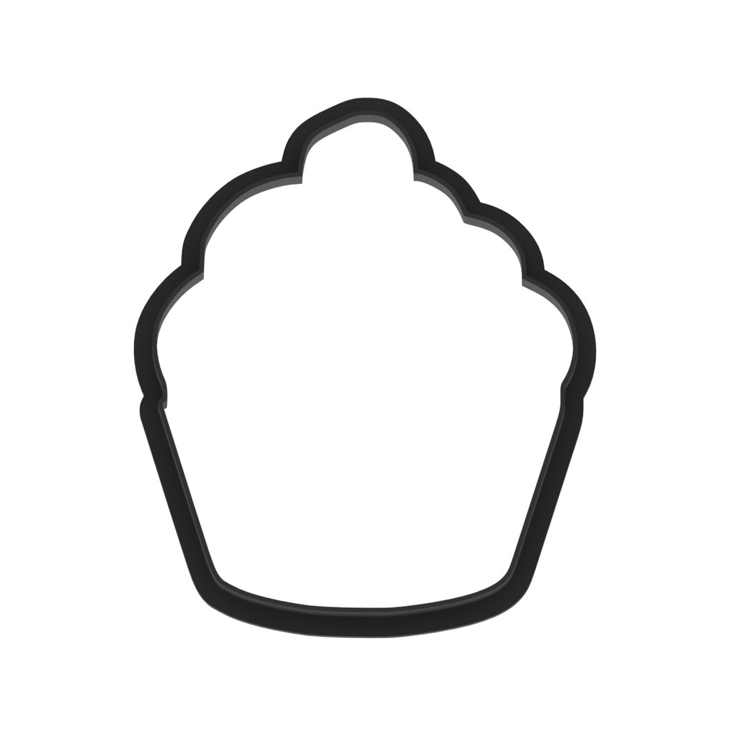 Cupcake Cookie Cutter with Easy Push Design — photo 5