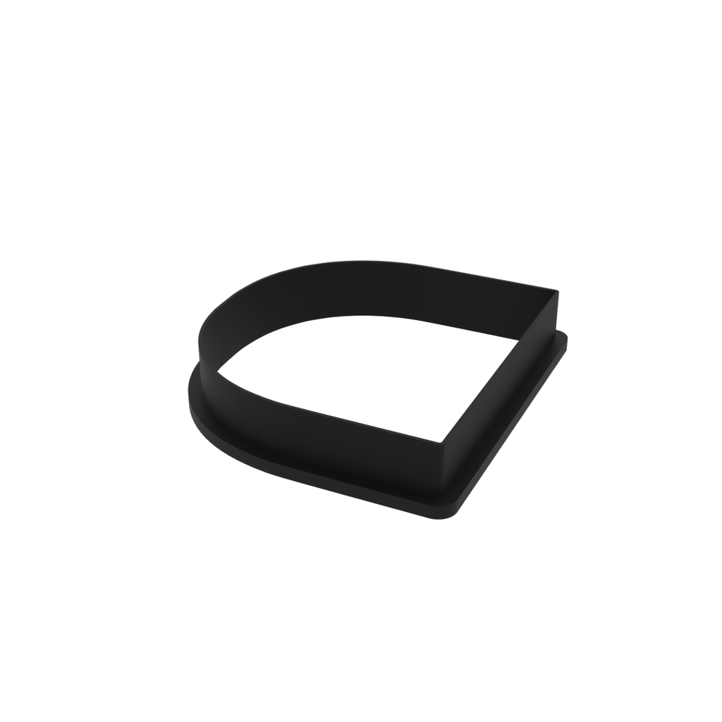 D Capital Block Letter Cookie Cutter with Easy Push Design — photo 4
