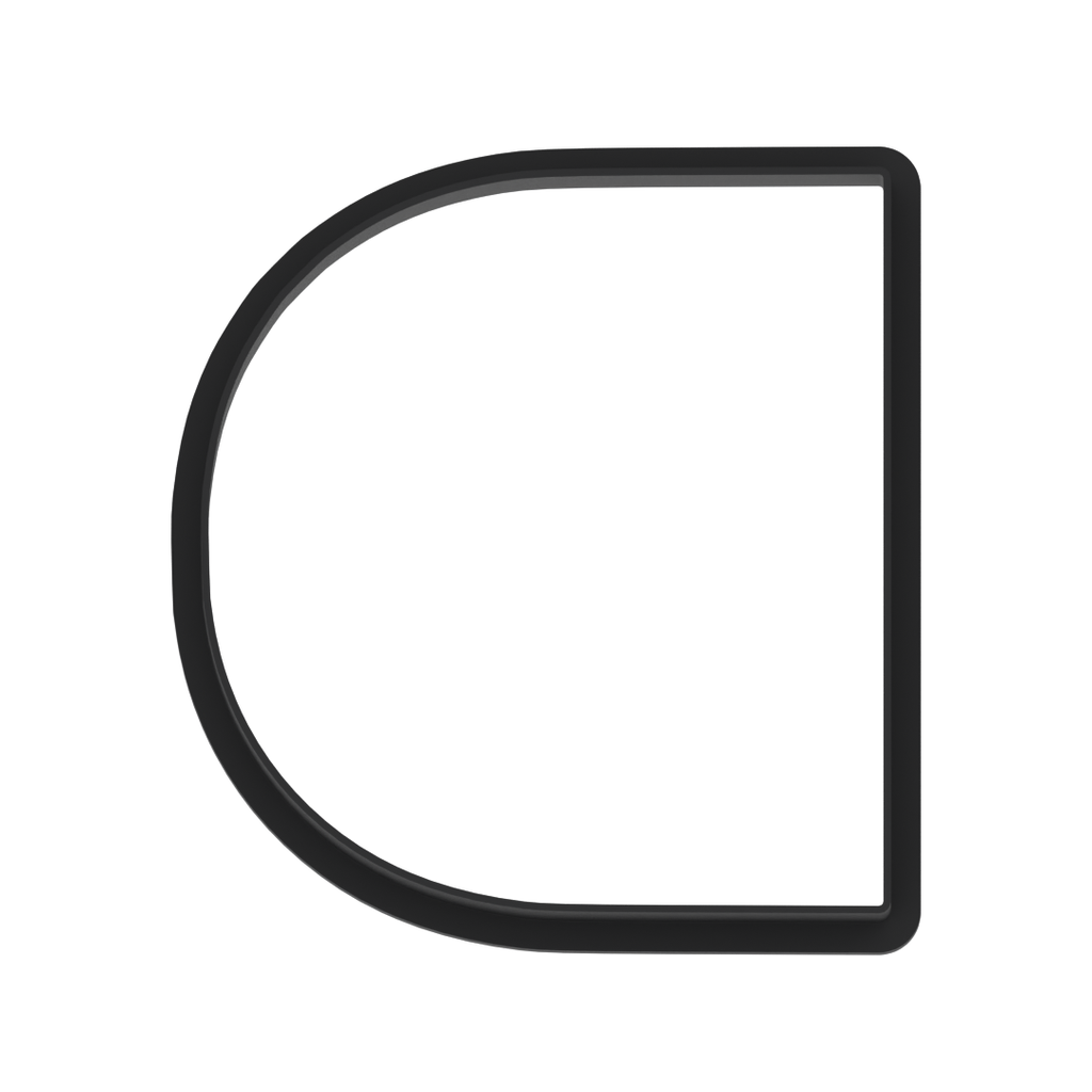 D Capital Block Letter Cookie Cutter with Easy Push Design — photo 5