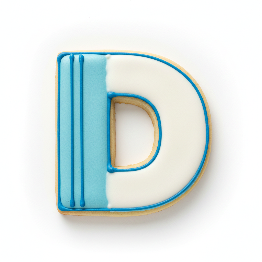 D Capital Block Letter Cookie Cutter with Easy Push Design — photo 2
