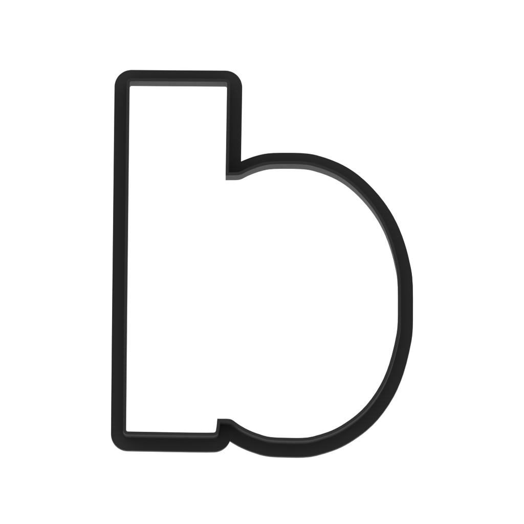 d Lowercase Block Letter Cookie Cutter with Easy Push Design — photo 5