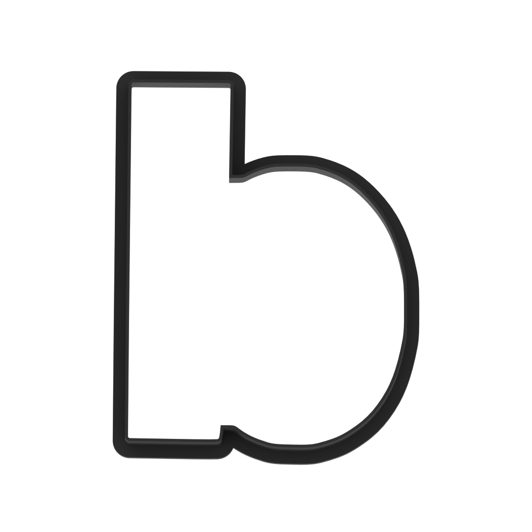 d Lowercase Block Letter Cookie Cutter with Easy Push Design — photo 5