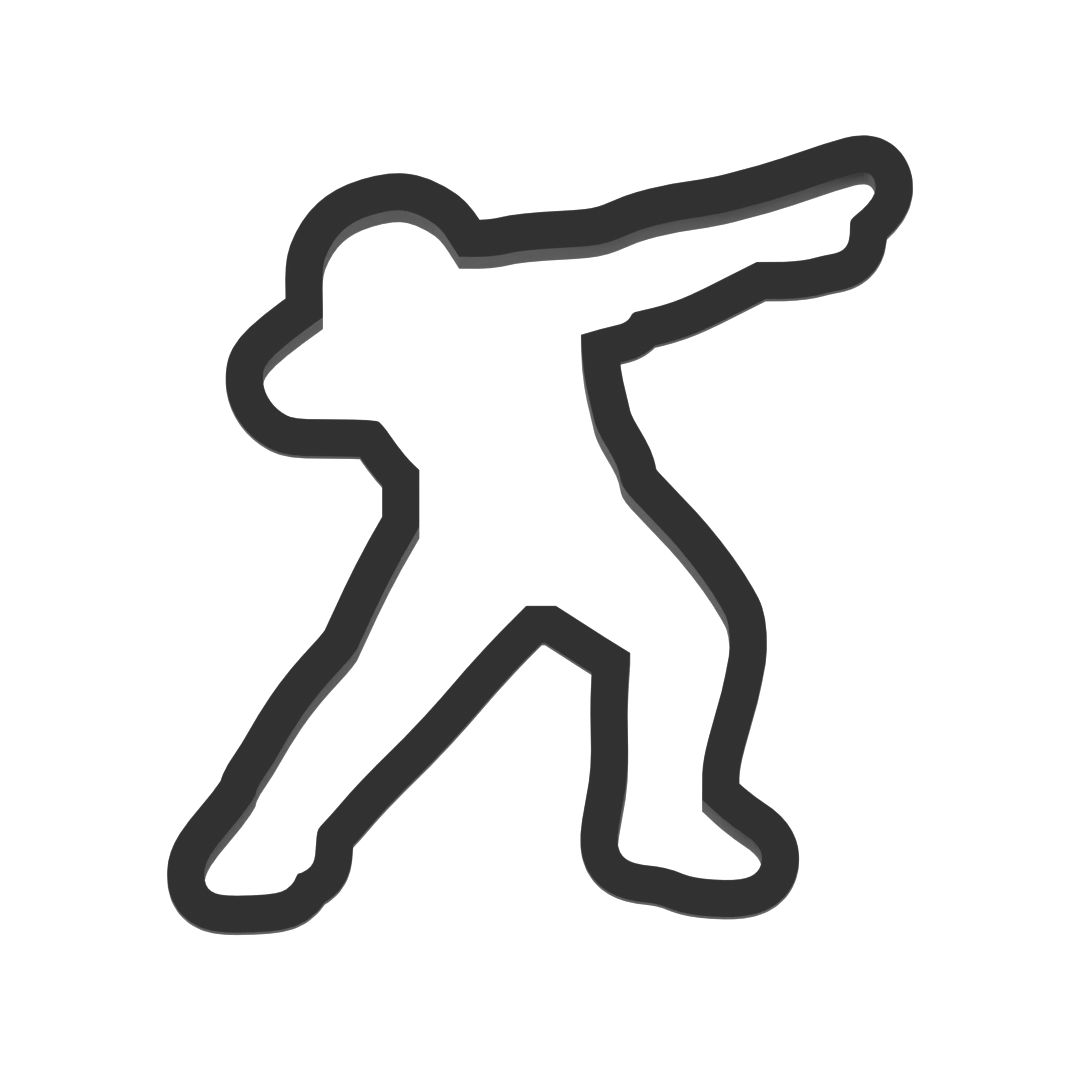 Dab Dance Pose Cookie Cutter with Easy Push Design — photo 3