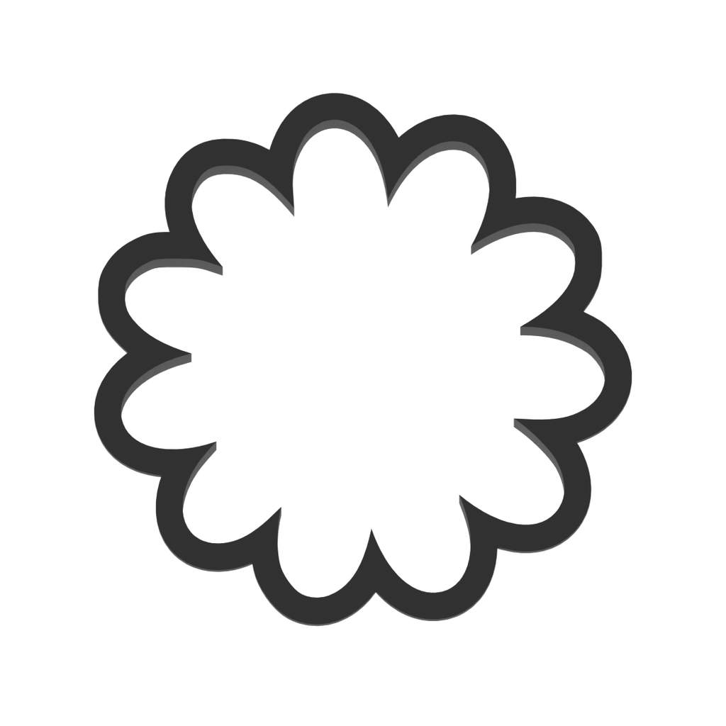 Daisy Flower 12 Petal Cookie Cutter with Easy Push Design — photo 3