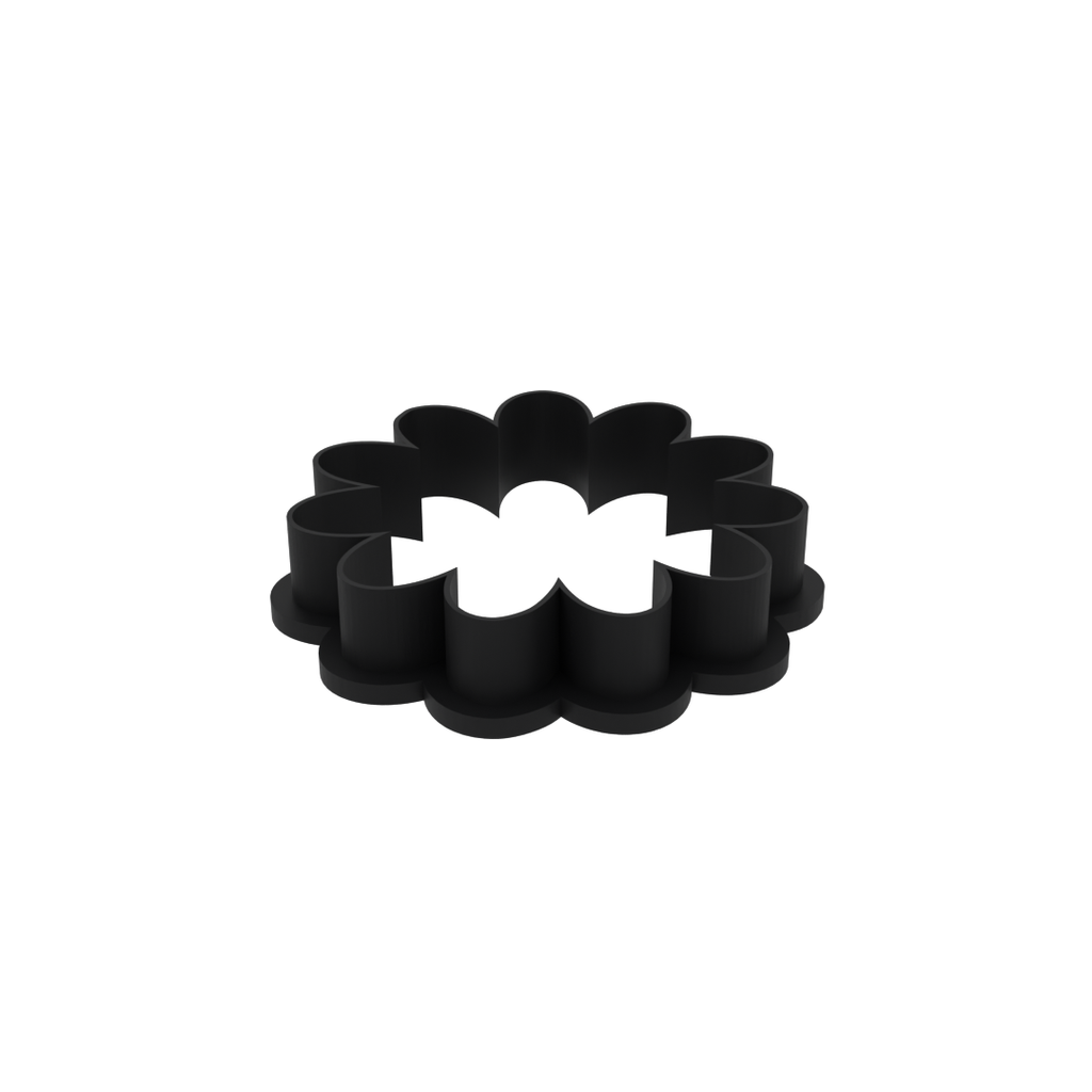 Daisy Flower 12 Petal Cookie Cutter with Easy Push Design — photo 4