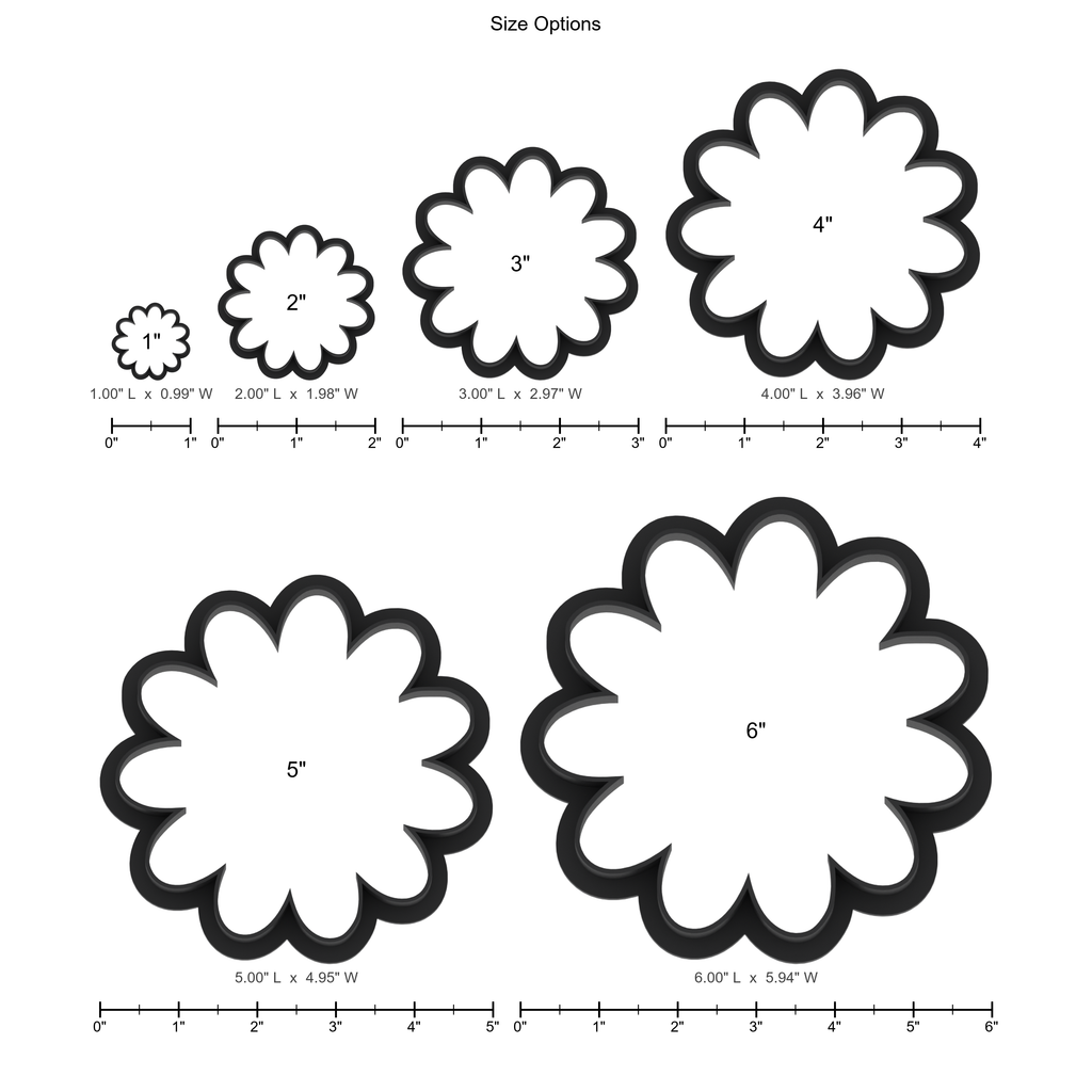 Daisy Flower 12 Petal Cookie Cutter with Easy Push Design — photo 5