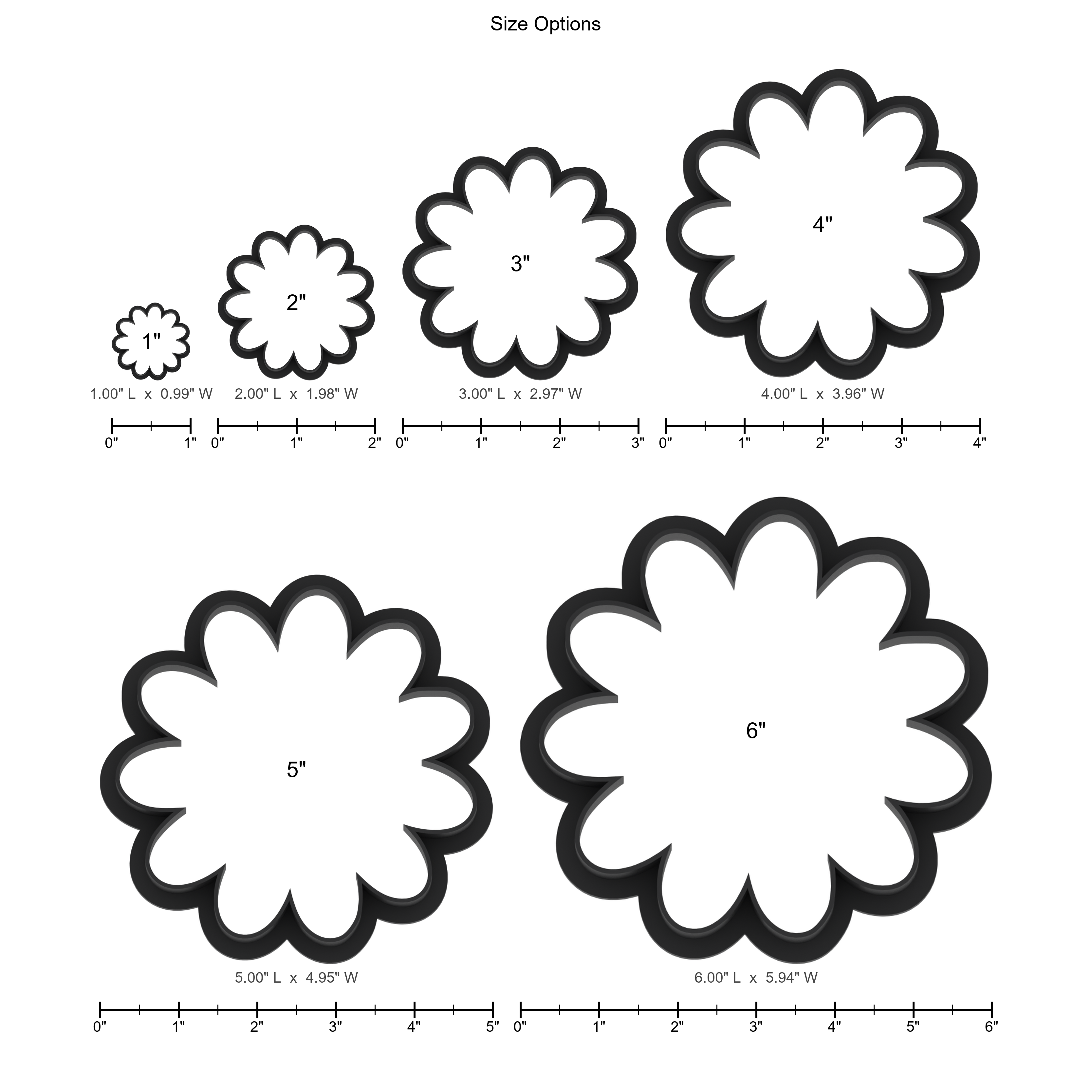 Daisy Flower 12 Petal Cookie Cutter with Easy Push Design — photo 5