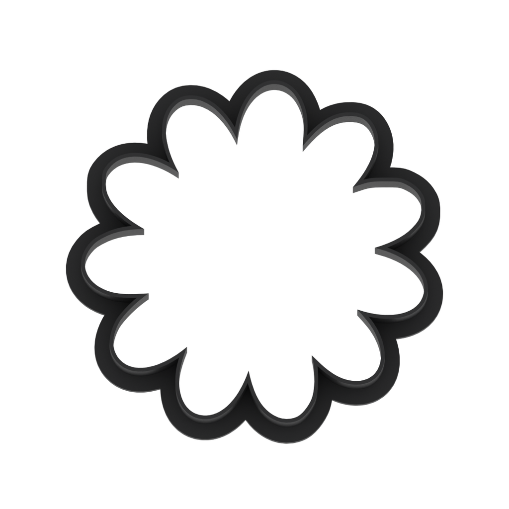 Daisy Flower 12 Petal Cookie Cutter with Easy Push Design — photo 6