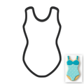 Dance Leotard Cookie Cutter with Easy Push Design — main photo