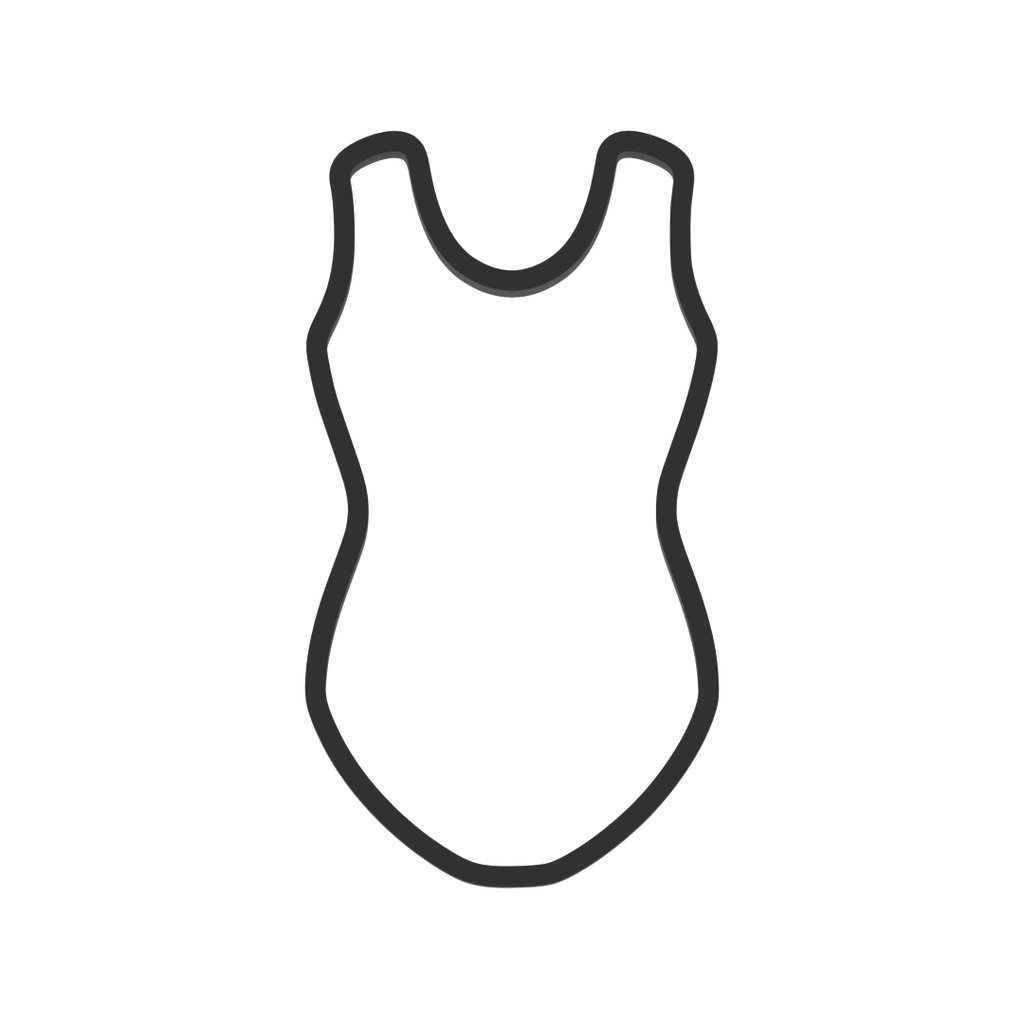 Dance Leotard Cookie Cutter with Easy Push Design — photo 3